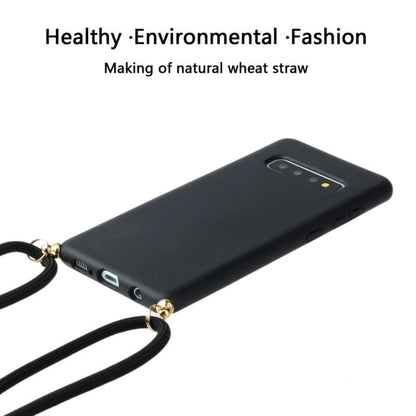 Crossbody TPU hoesje voor Galaxy S10 met verstelbaar koord zwart
