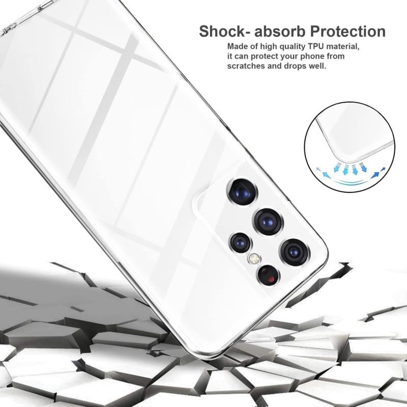 Transparant hybride telefoonhoesje met 360-graden bescherming