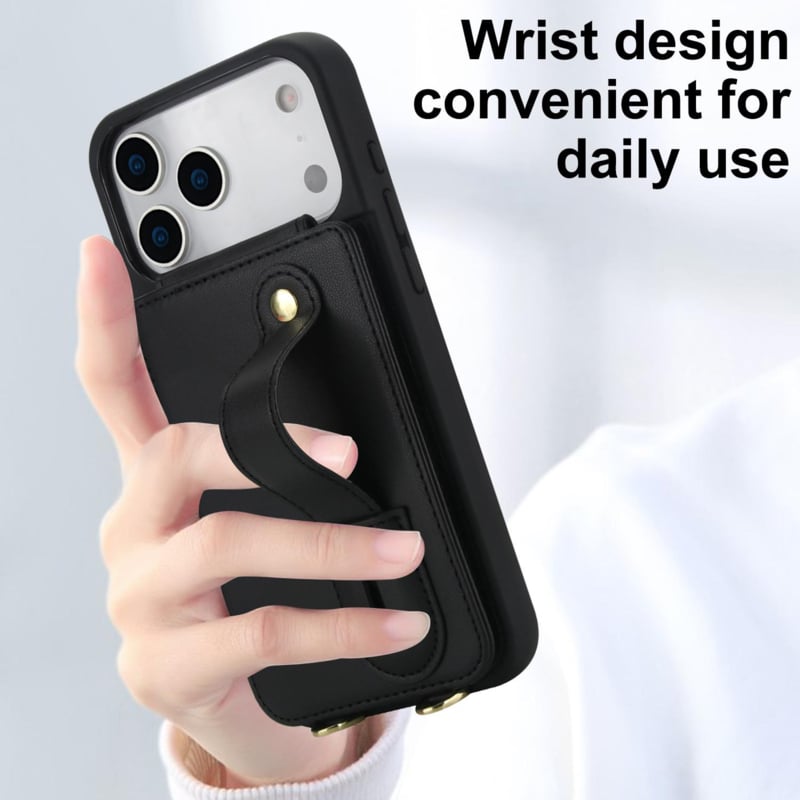 Telefoonhoesje met pasjeshouder en draagkoord voor iPhone 17 Pro Max
