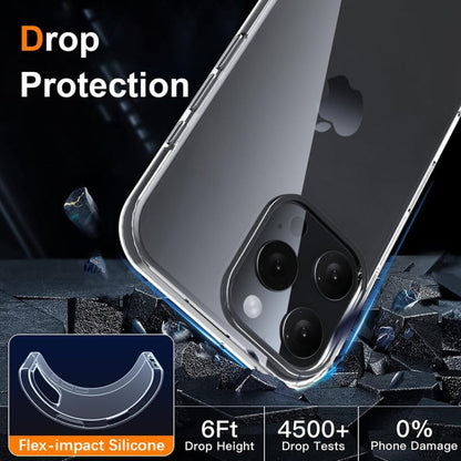 Transparant TPU telefoonhoesje voor iPhone 16 Pro Max