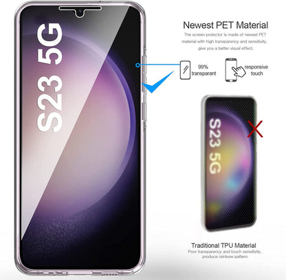 Transparant 360 graden telefoonhoesje voor Samsung Galaxy S23