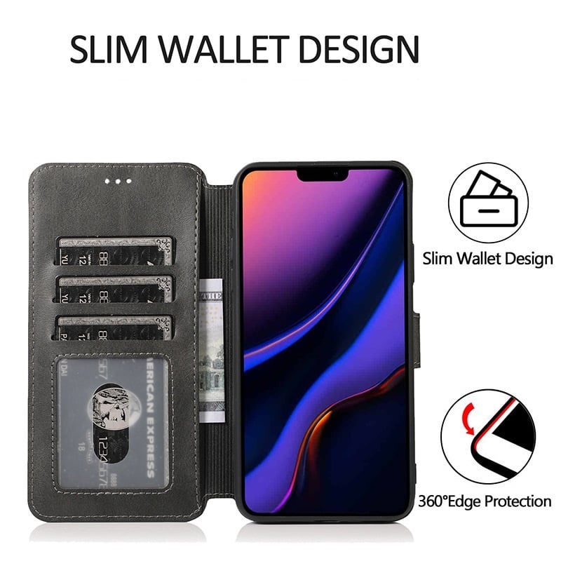 Luxe PU-leren wallet bookcase voor iPhone 12 Pro Max