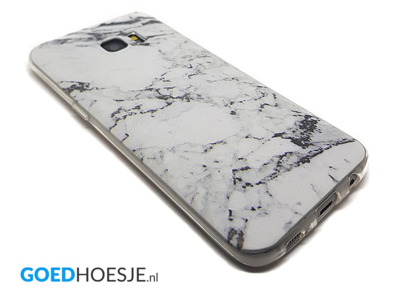 Flexibel TPU hoesje voor Galaxy S7 Edge met marmerprint