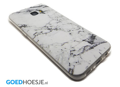 Flexibel TPU hoesje voor Galaxy S7 Edge met marmerprint