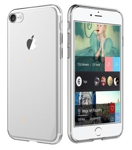 Transparant TPU hoesje voor iPhone 7 / 8 / SE