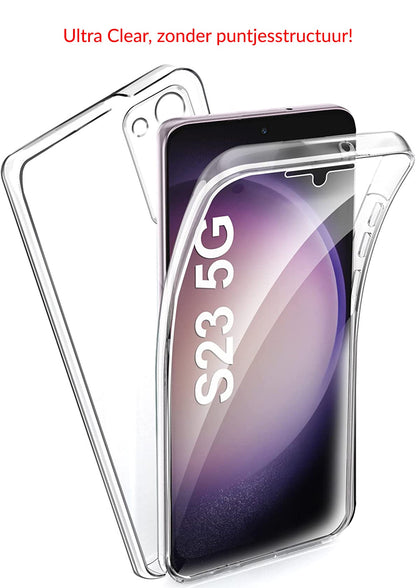 Transparant 360 graden telefoonhoesje voor Samsung Galaxy S23