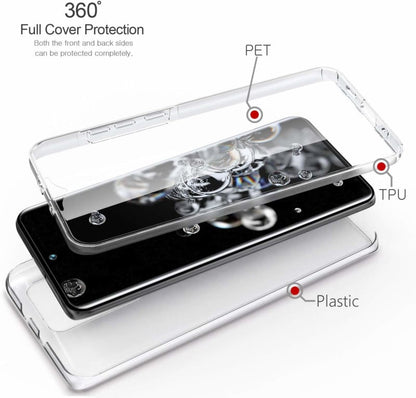 Transparant 360 graden telefoonhoesje voor Samsung Galaxy S20 Ultra