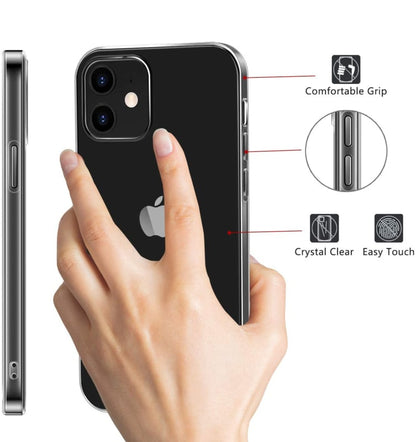 Transparant TPU telefoonhoesje voor iPhone 12 en 12 Pro