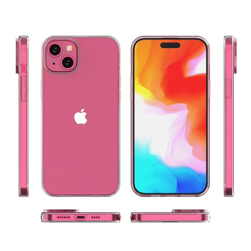 Transparant TPU Telefoonhoesje voor iPhone 15 Plus