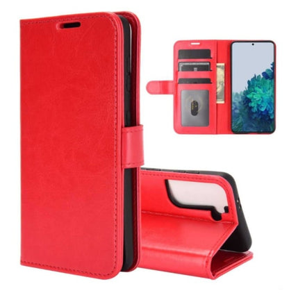Leren portemonnee hoesje met pasfotovakje voor Galaxy S22