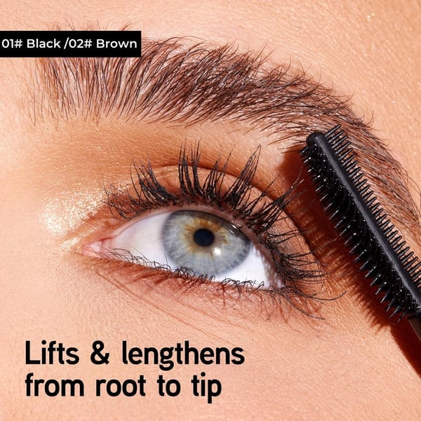 Waterbestendige tubing mascara met verlengend micro-borsteltje