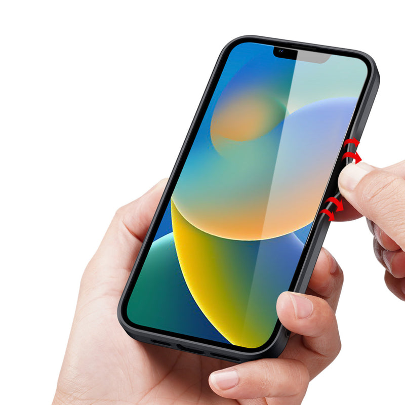 Dux Ducis Fino Hybrid Backcover Voor iPhone 14 Plus Zwart