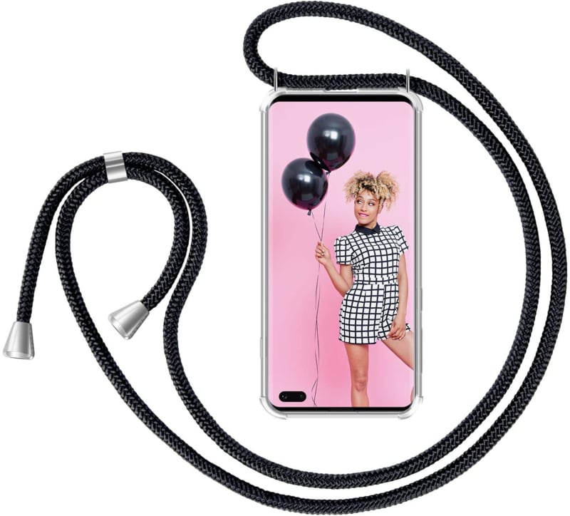 Transparant TPU telefoonhoesje met verstelbaar koord