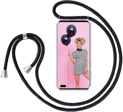 Transparant TPU telefoonhoesje met verstelbaar koord