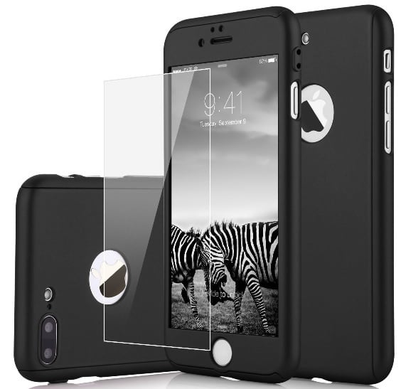 360 Graden Telefoonhoesje voor iPhone 7 Plus / 8 Plus met Screenprotector