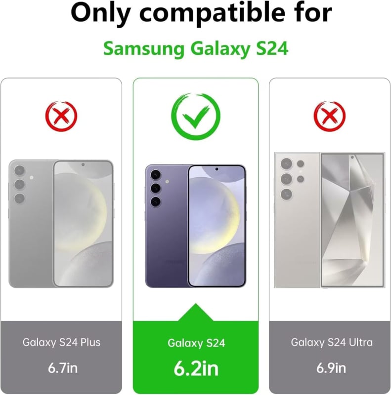 Transparant 360 graden hoesje voor Samsung Galaxy S24