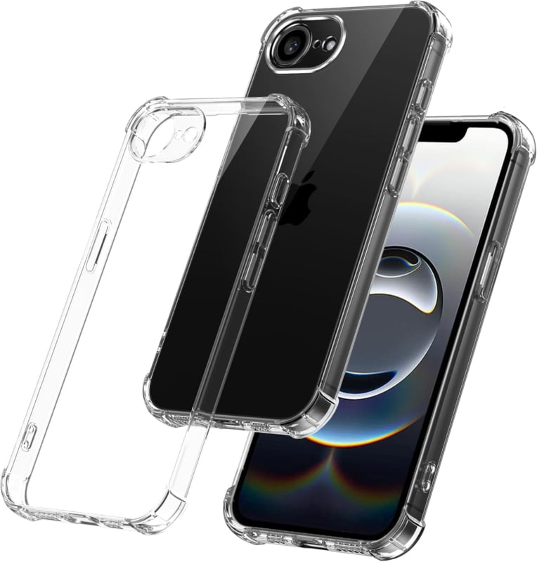Transparant TPU telefoonhoesje met Air Cushion voor iPhone 16e / 17e