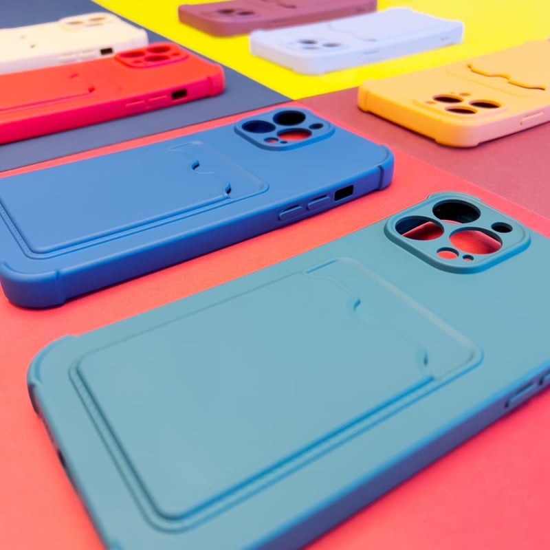 TPU telefoonhoesje met pasjesvakje voor iPhone 12 en 12 Pro