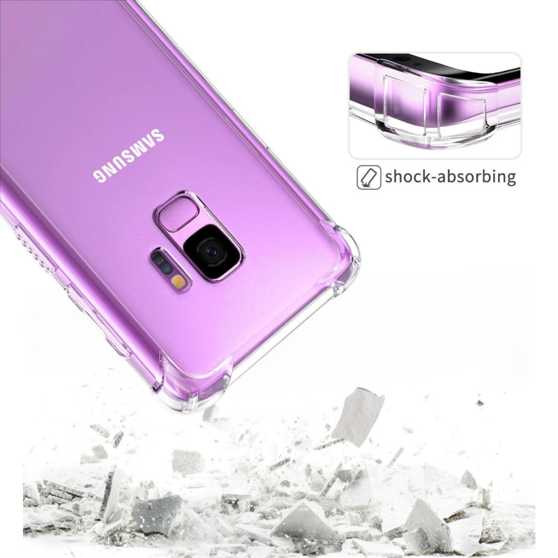 Transparant TPU hoesje voor Galaxy S9 met hoekbescherming