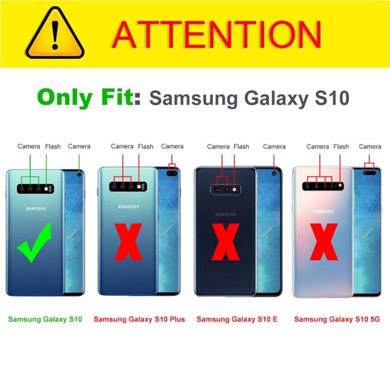 Transparant TPU Hoesje met Air Cushion voor Galaxy S10