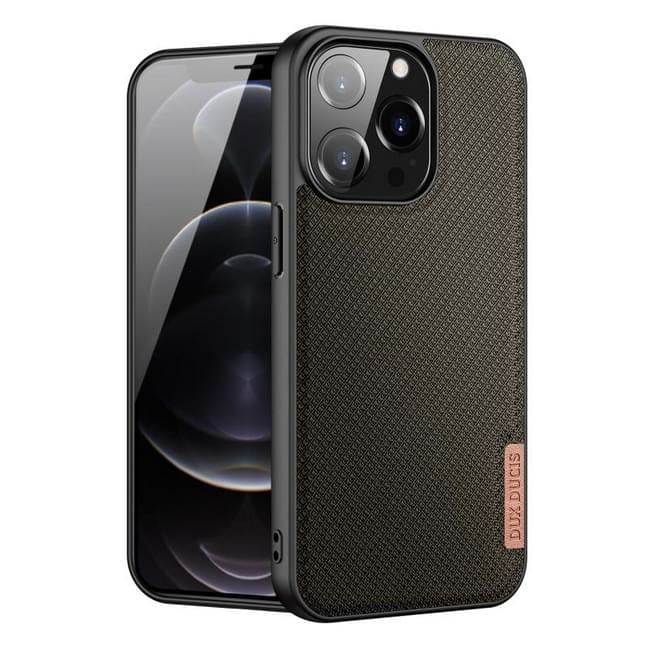 Hybride telefoonhoesje met geweven structuur voor iPhone 13 Pro