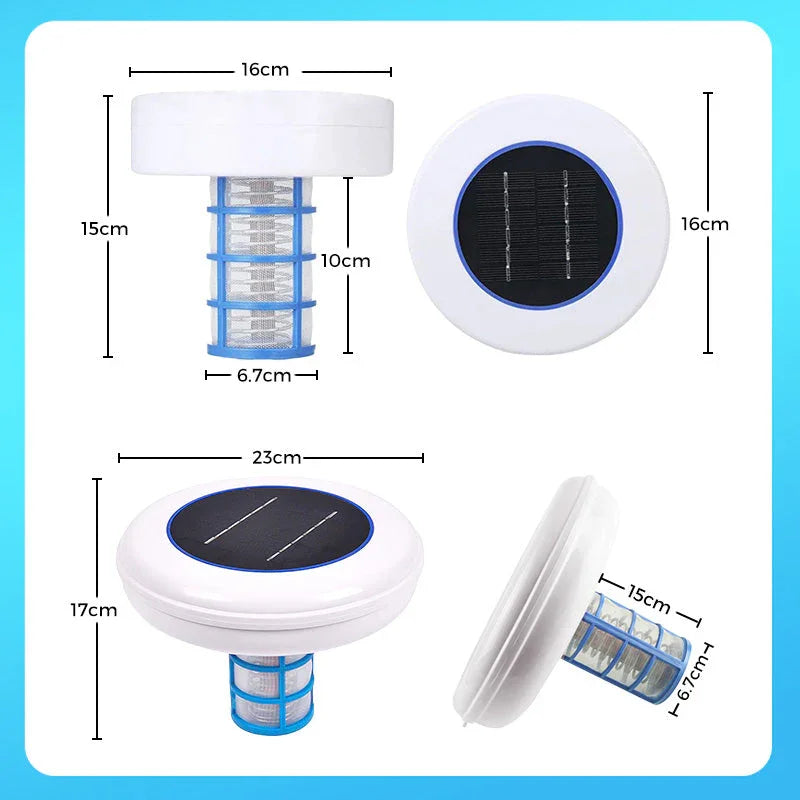 Zonne-energie zwembadionisator voor kristalhelder water | LE30244495-2