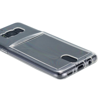 Transparant TPU hoesje voor Samsung Galaxy S8 Plus met pasjeshouder