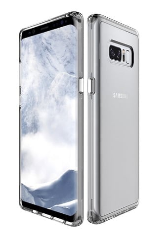 Transparant hybride telefoonhoesje voor Galaxy Note 8