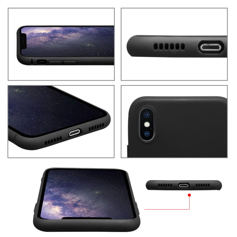 Mat TPU telefoonhoesje voor iPhone Xs Max