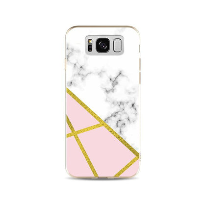 TPU Hoesje met Geometrisch Marmer Design voor Samsung Galaxy S8 Plus