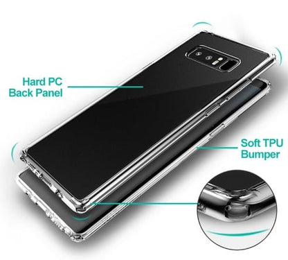 Transparant hybride telefoonhoesje voor Galaxy Note 8