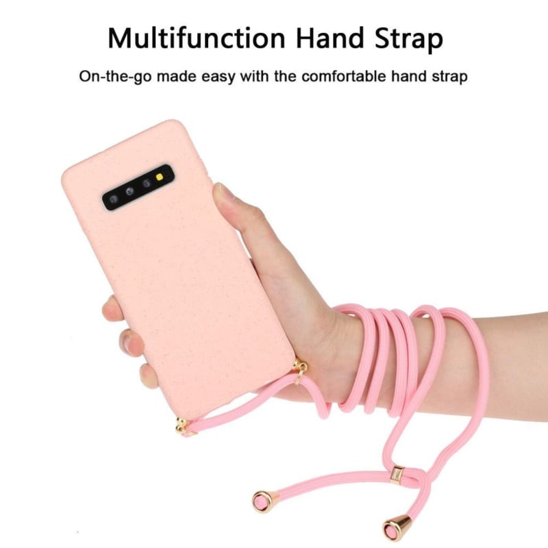 Galaxy S10 TPU crossbody hoesje met koord