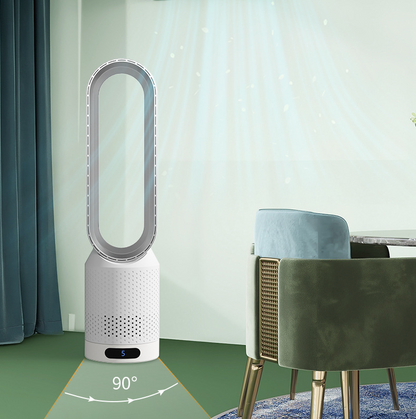 Bladloze ventilator met oscillatiefunctie en 8 snelheden