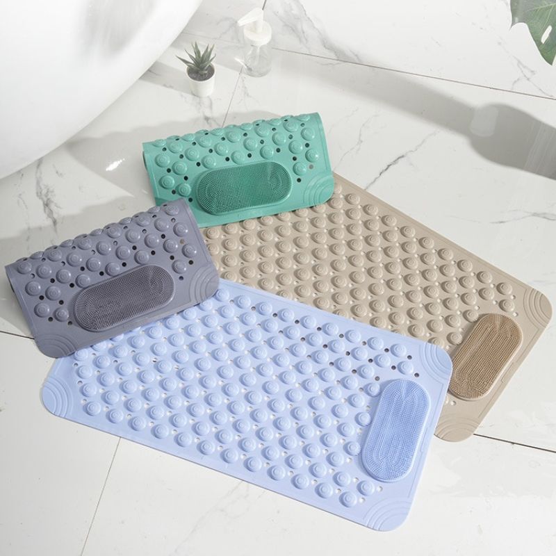 Antislip badmat met zuignappen en waterafvoer