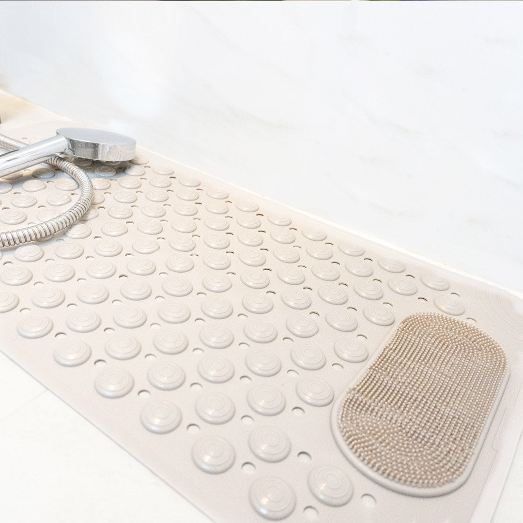 Antislip badmat met zuignappen en waterafvoer