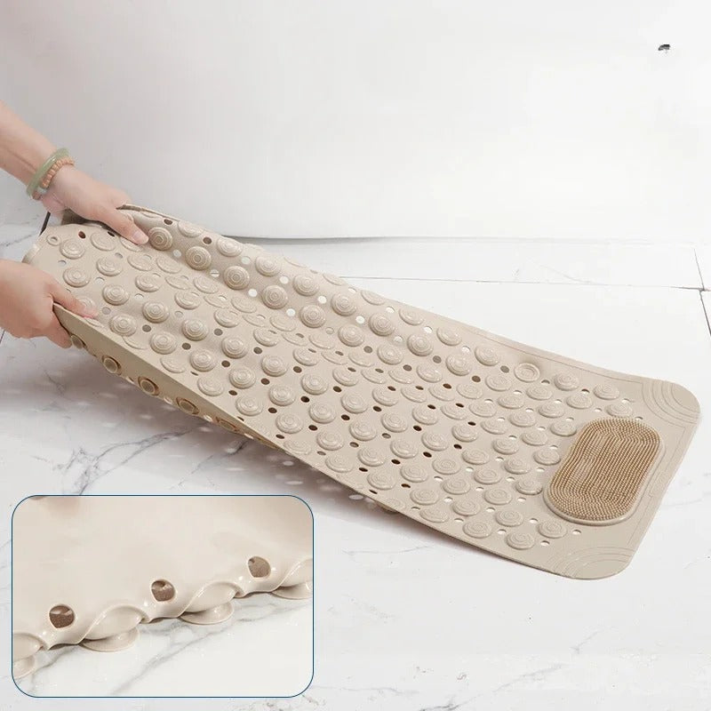 Antislip badmat met zuignappen en waterafvoer