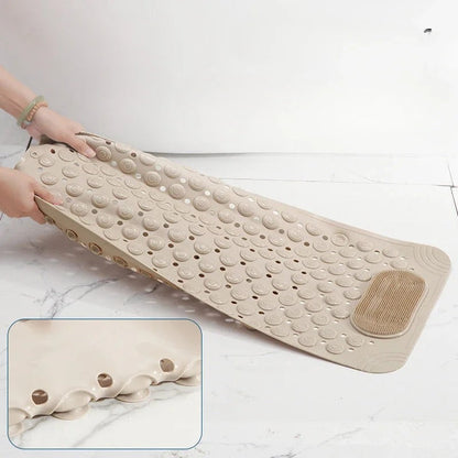 Antislip badmat met zuignappen en waterafvoer