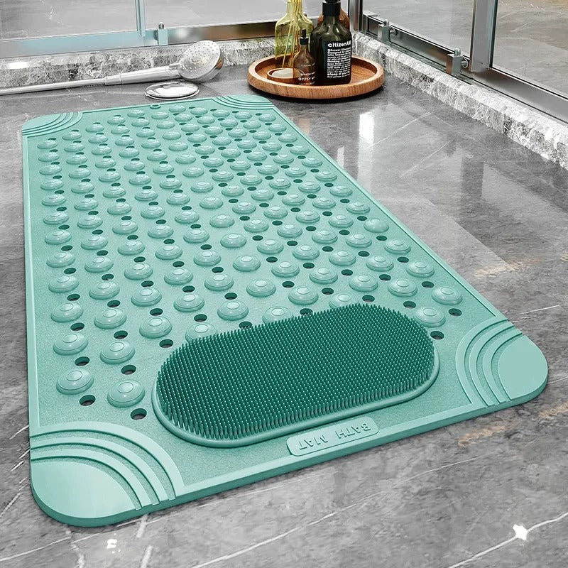 Antislip badmat met zuignappen en waterafvoer