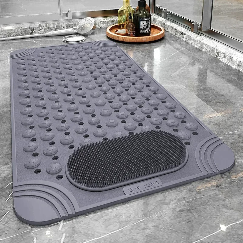 Antislip badmat met zuignappen en waterafvoer