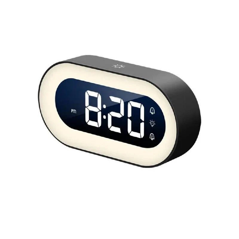 Digitale wekker met dimbaar display en nachtlampje