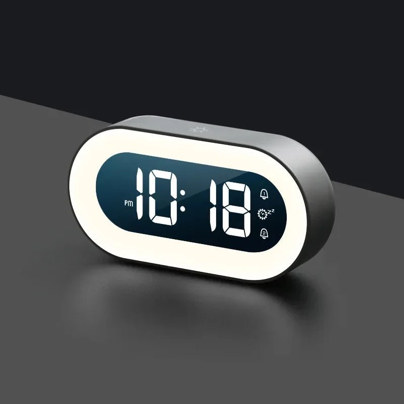 Digitale wekker met dimbaar display en nachtlampje