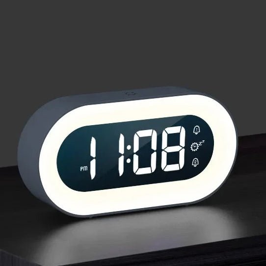 Digitale wekker met dimbaar display en nachtlampje