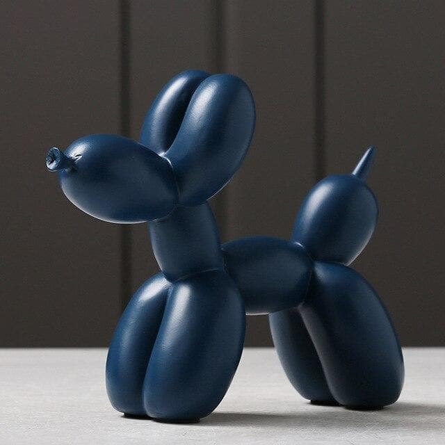 Handgemaakte ballondhond sculptuur van hars met krasbescherming