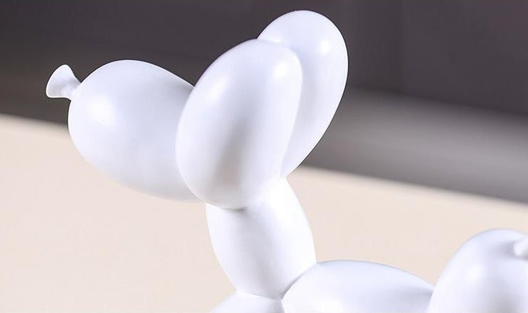 Handgemaakte ballondhond sculptuur van hars met krasbescherming