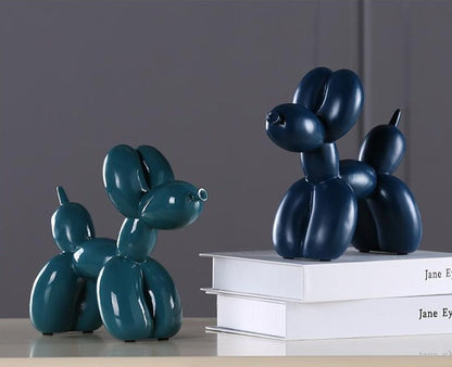 Handgemaakte ballondhond sculptuur van hars met krasbescherming