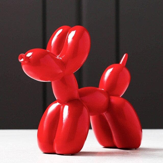 Handgemaakte ballondhond sculptuur van hars met krasbescherming