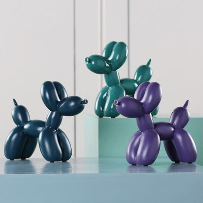 Handgemaakte ballondhond sculptuur van hars met krasbescherming