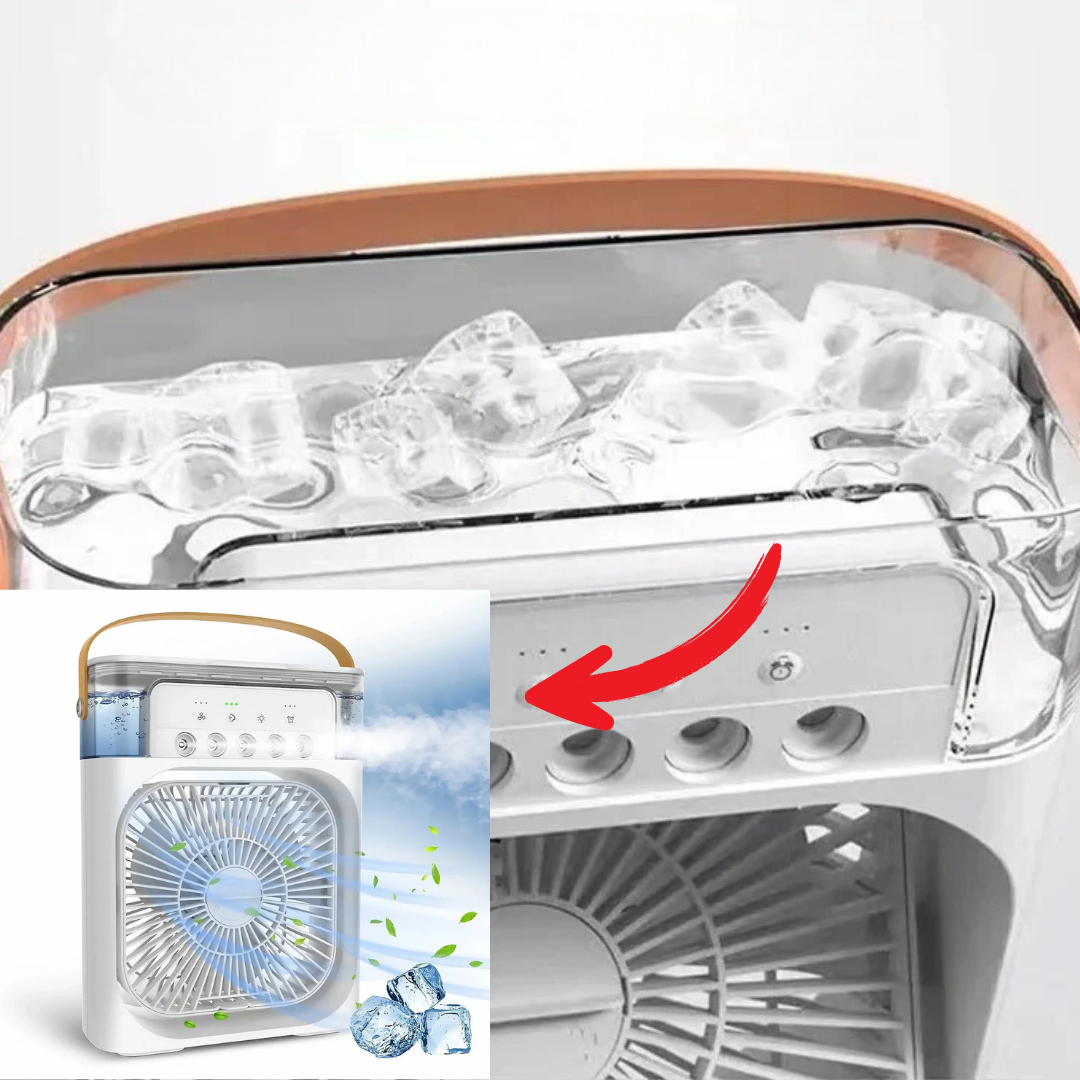 Draagbare mini airconditioner met oplaadbare batterij