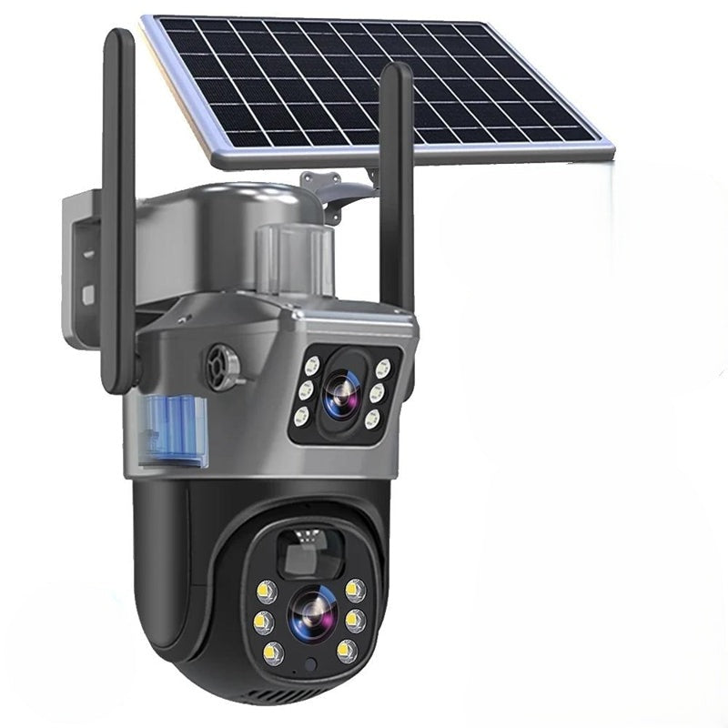 Draadloze 4K beveiligingscamera met zonnepaneel en 360 rotatie