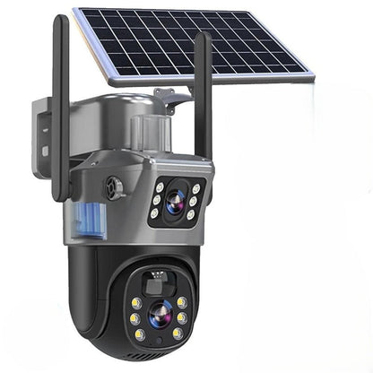 Draadloze 4K beveiligingscamera met zonnepaneel en 360 rotatie